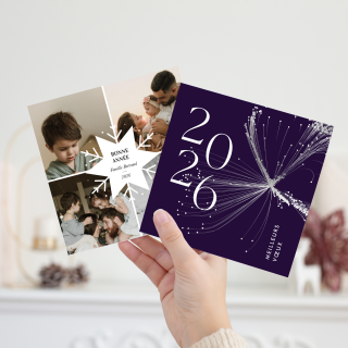 carte de voeux carrée