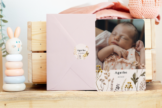 faire-part naissance tampon