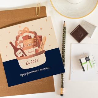 Carte de voeux chocolat