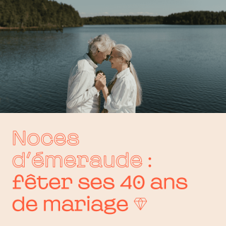 Noces d’émeraude, comment fêter vos 40 ans de mariage 