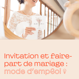 Invitation et faire part de mariage