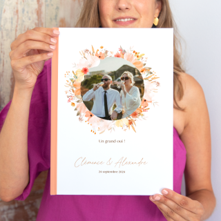 Album photo mariage option couverture