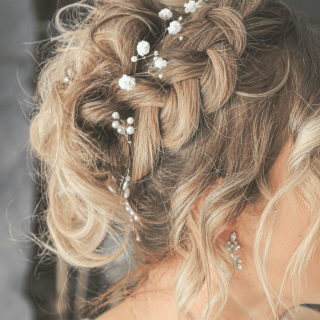 coiffure mariée flou tressé