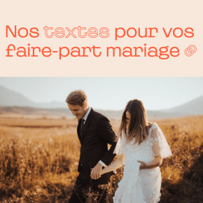 Texte faire part mariage