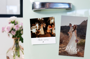 Magnet remerciement mariage