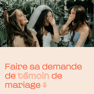 Demande témoin de mariage