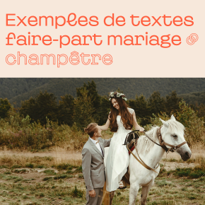 Textes faire-part mariage champêtre