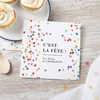 Invitation anniversaire adulte