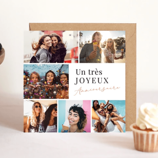 Carte d'anniversaire à personnaliser